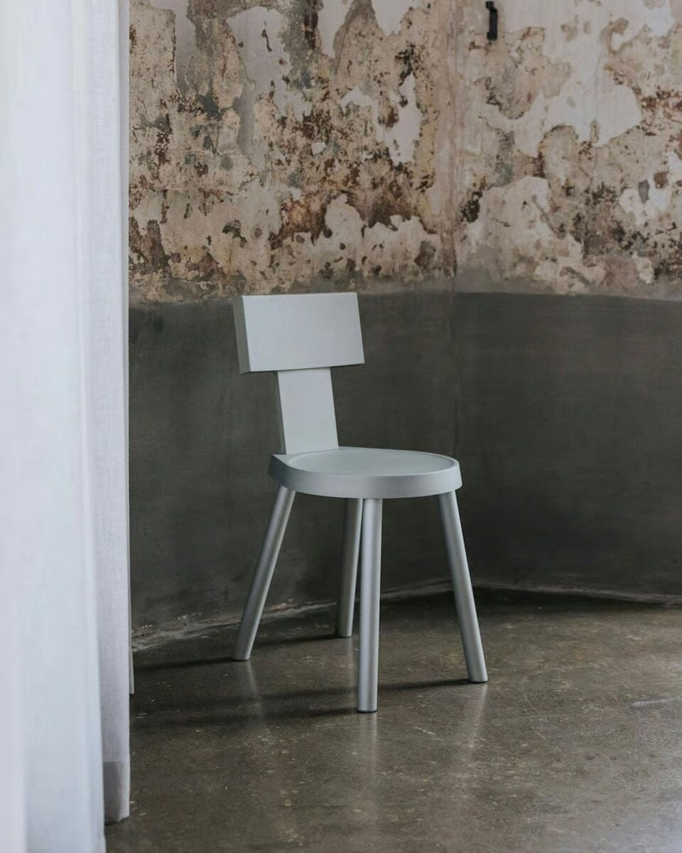 Tactile luxury David Caon and Henry Wilson's Alpine chair.
