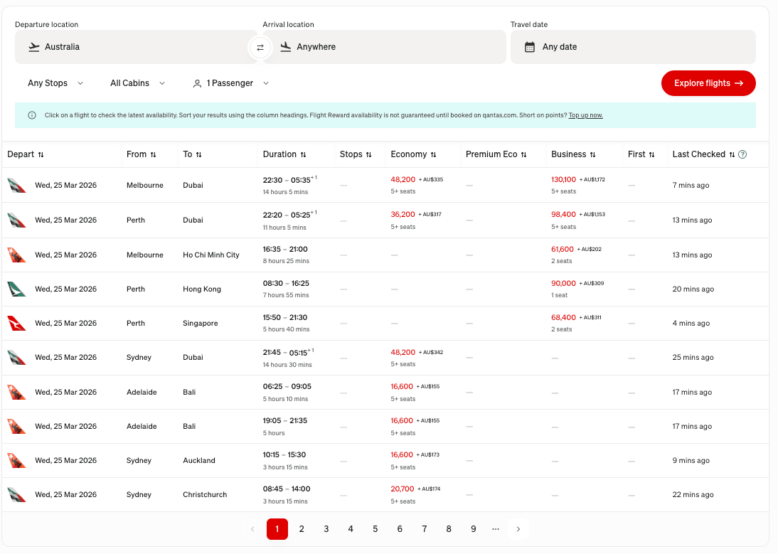 Flight Reward Finder