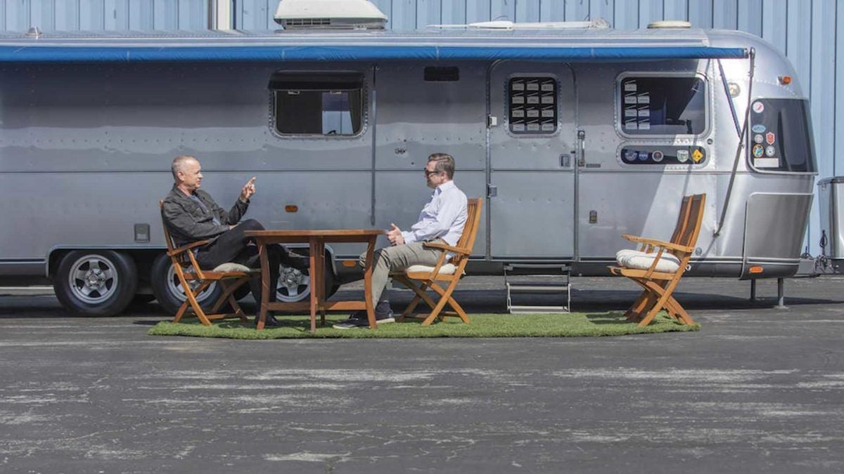 tom hanks airstream trailer exterior view