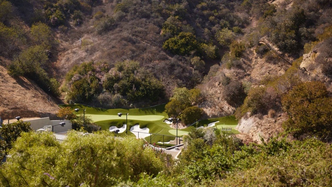 mark wahlberg backyard golf course back nine greens