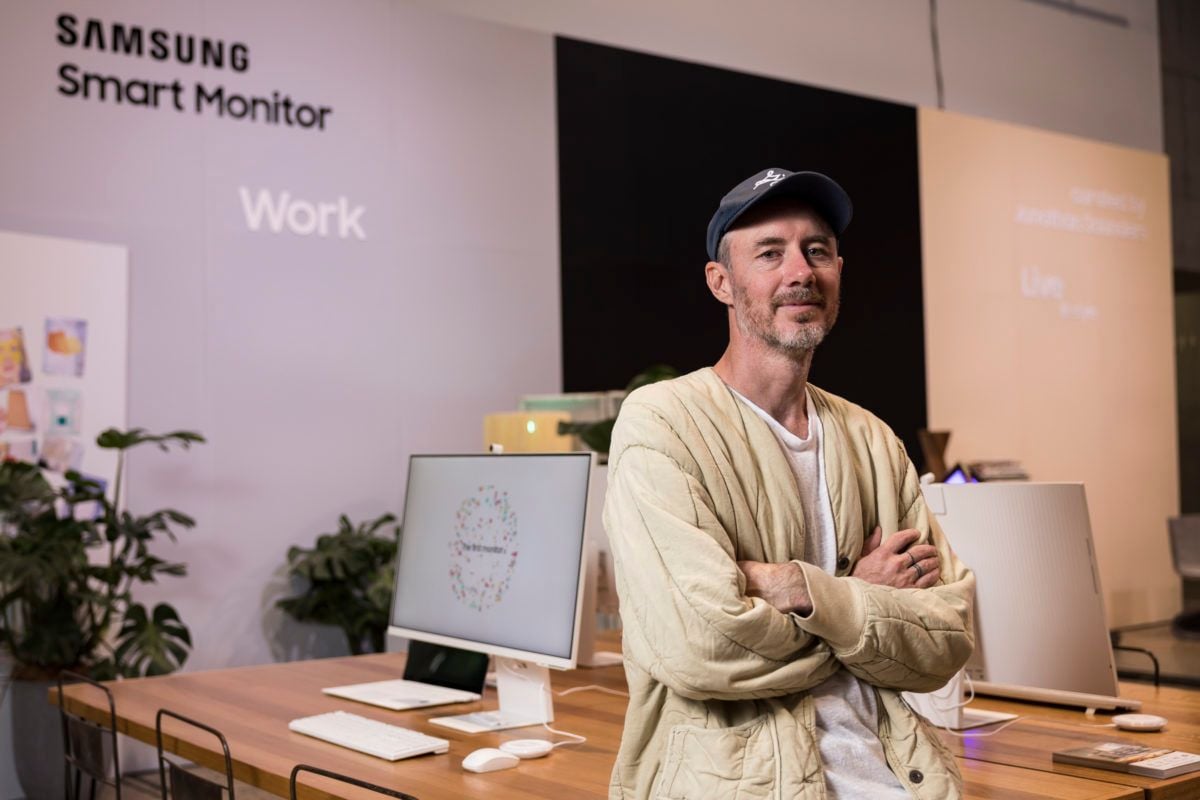 murray bell semi permanent sydney vivid 2022 - samsung smart monitor m8