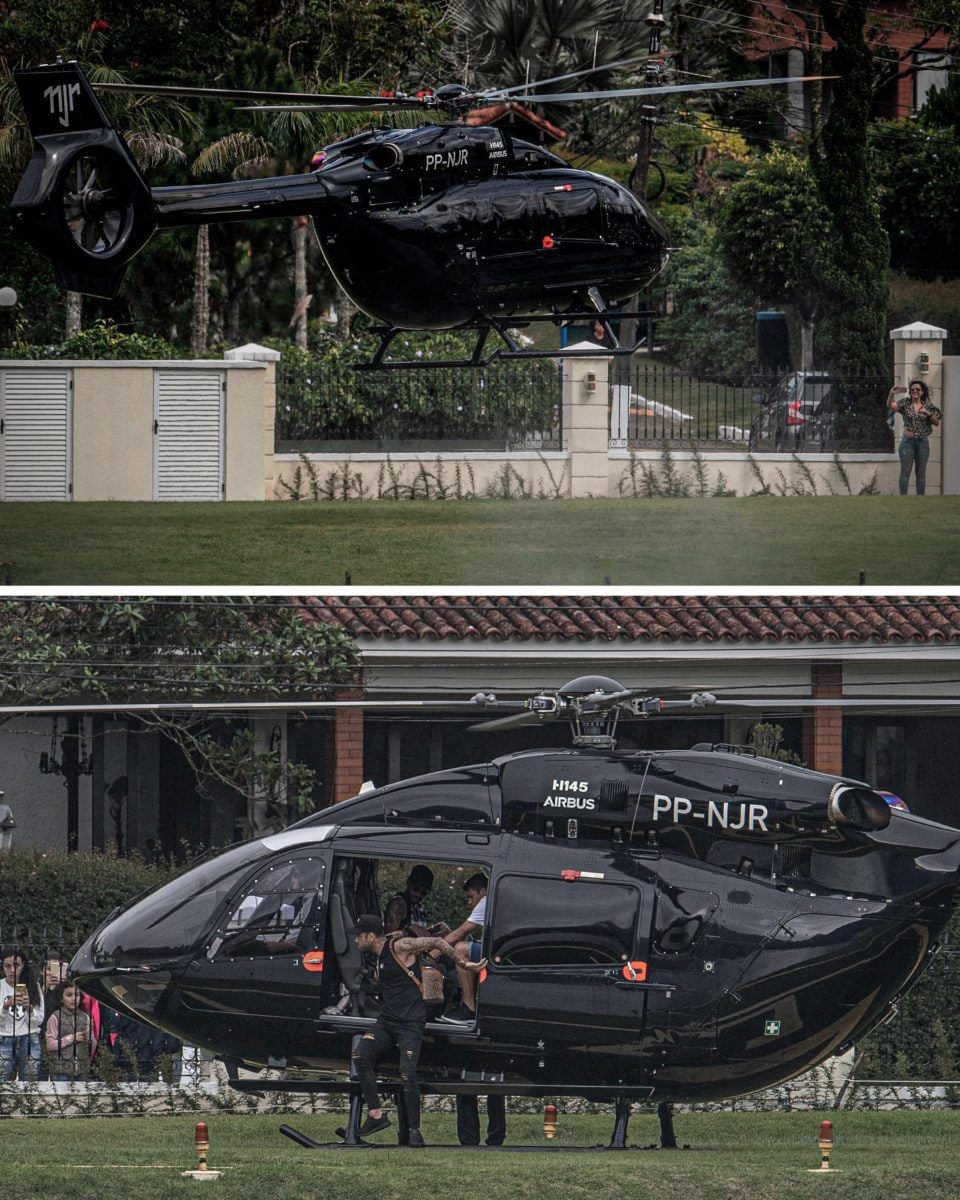 Neymar Jr Mercedes Helicopter Batman