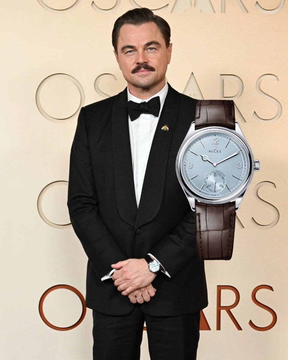 oscars watches Leonardo DiCaprio - Rolex 1908 Ref. 52506 In Platinum