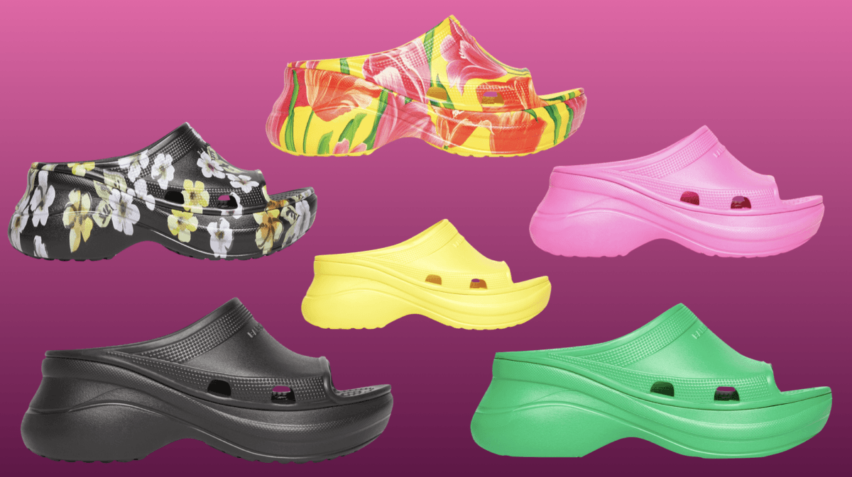 Balenciaga Crocs pool slide1