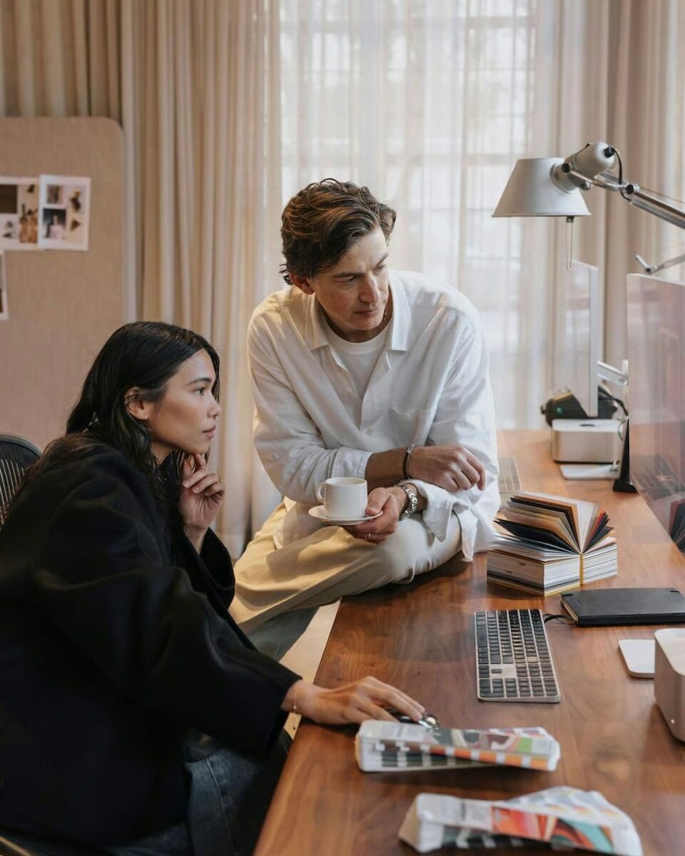 Tactile luxury David Caon at his Sydney office.