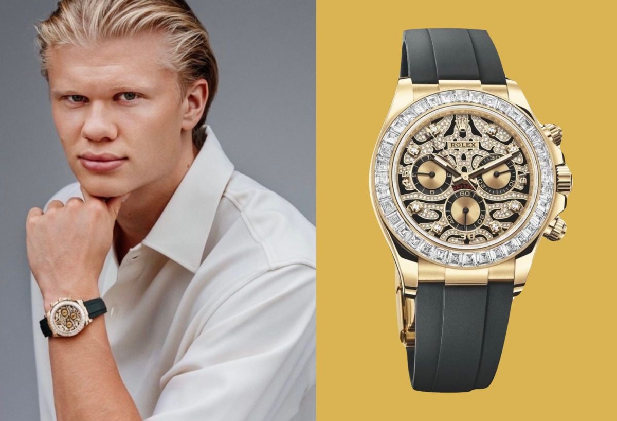 Erling Haaland watches