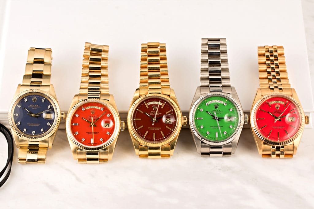 A watch on a table
