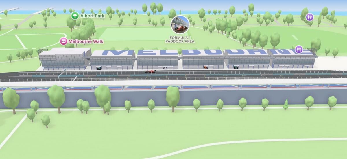 Apple Maps Australian Grand Prix F1