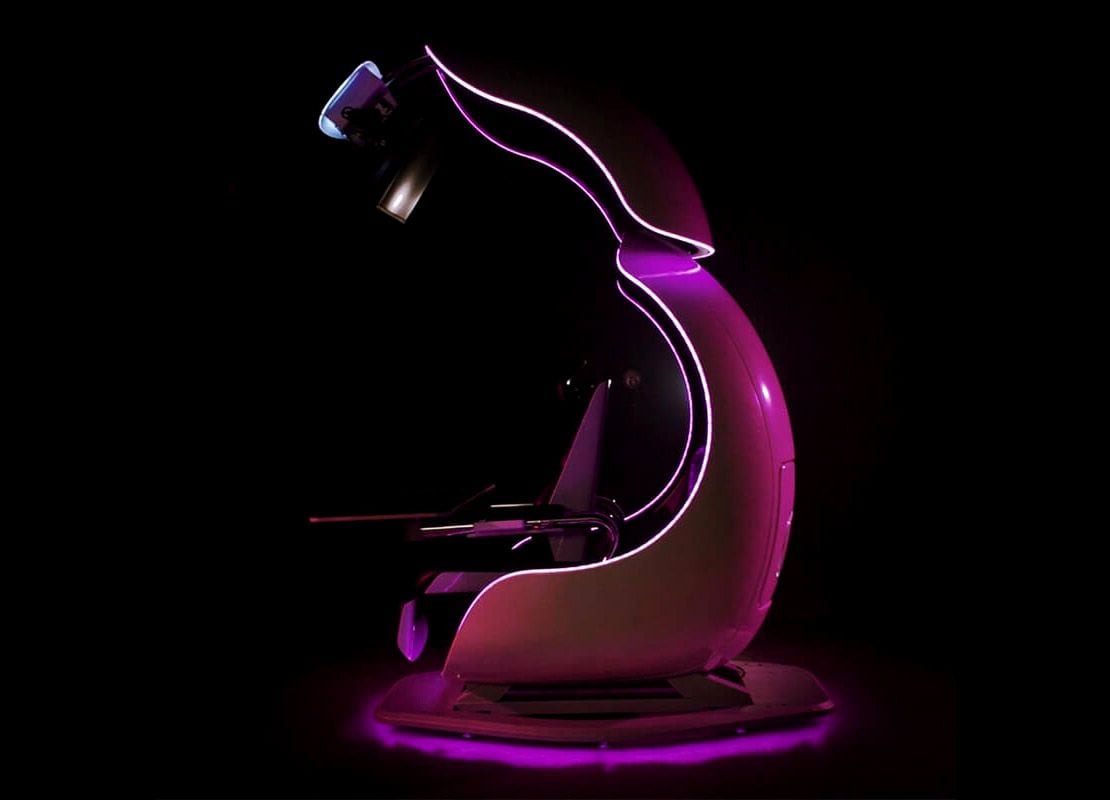 orb x gaming chair open