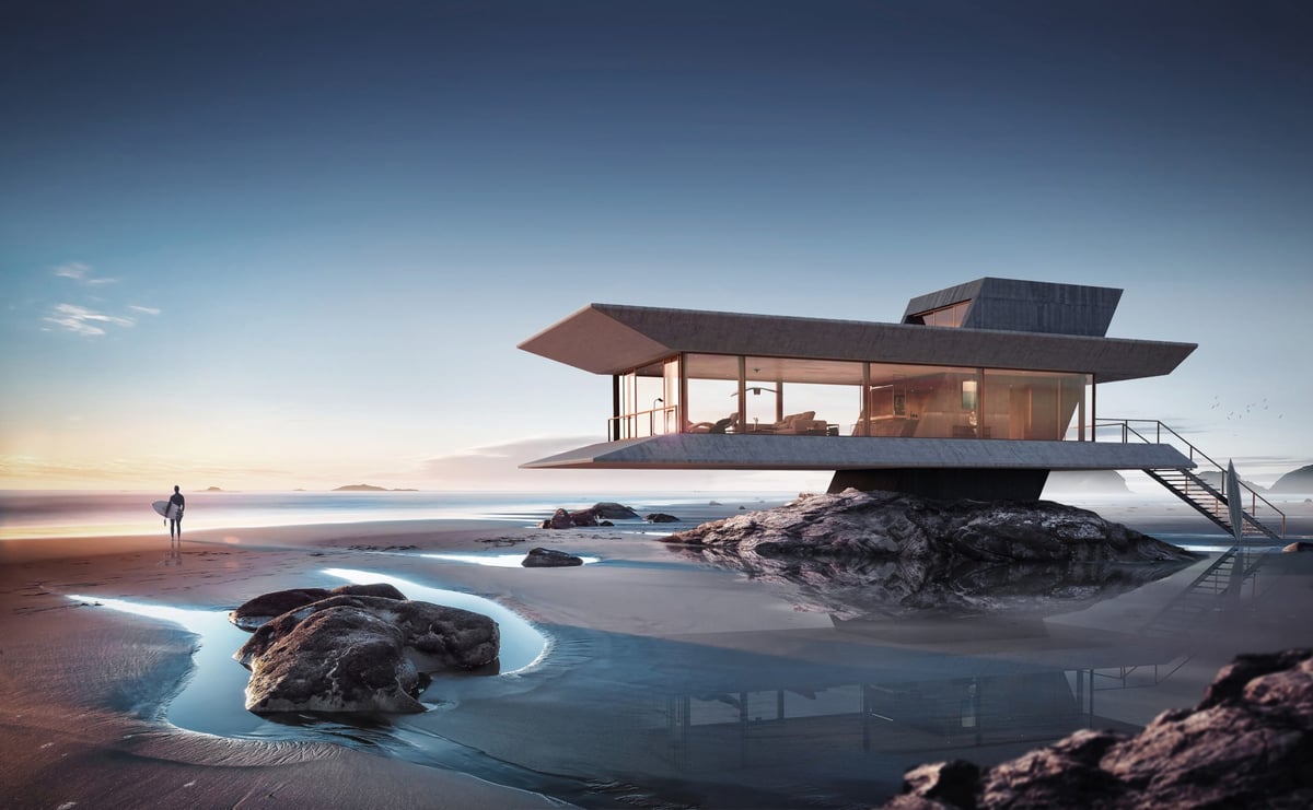 ‘The Beach House’ By Atelier Monolit Is Every Surfing Bachelor’s Wet Dream