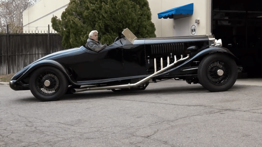 Jay Leno’s Rolls-Royce Merlin Has A V-12 WWII Spitfire Engine Under The Hood