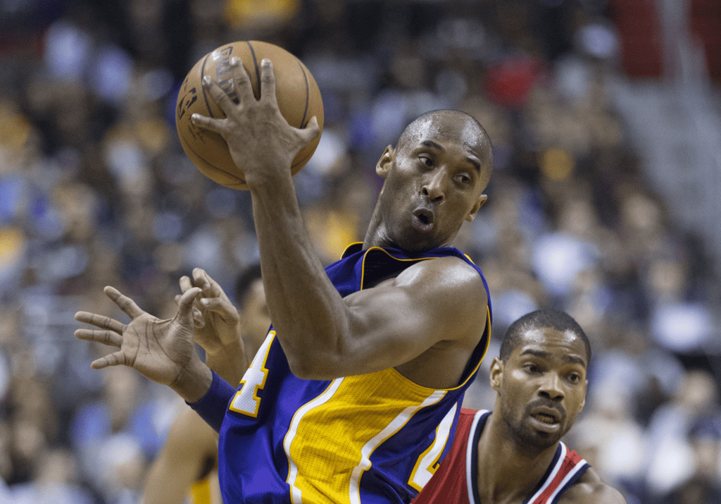 A basketball player during a game