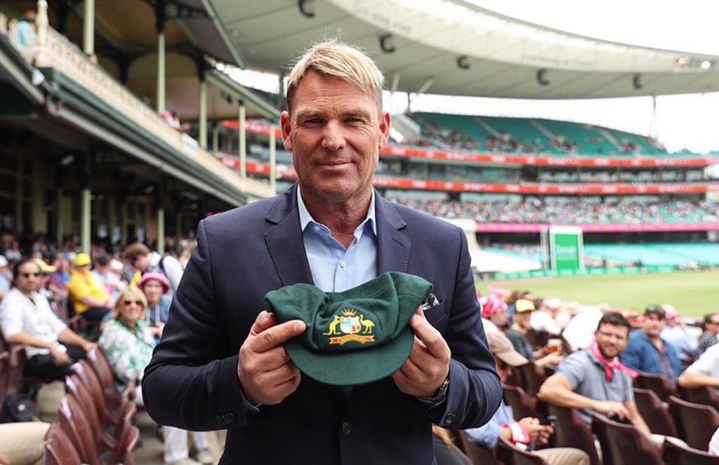 Shane Warne Auctions His Baggy Green For Bushfire Relief