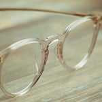 A pair of sunglasses on a table