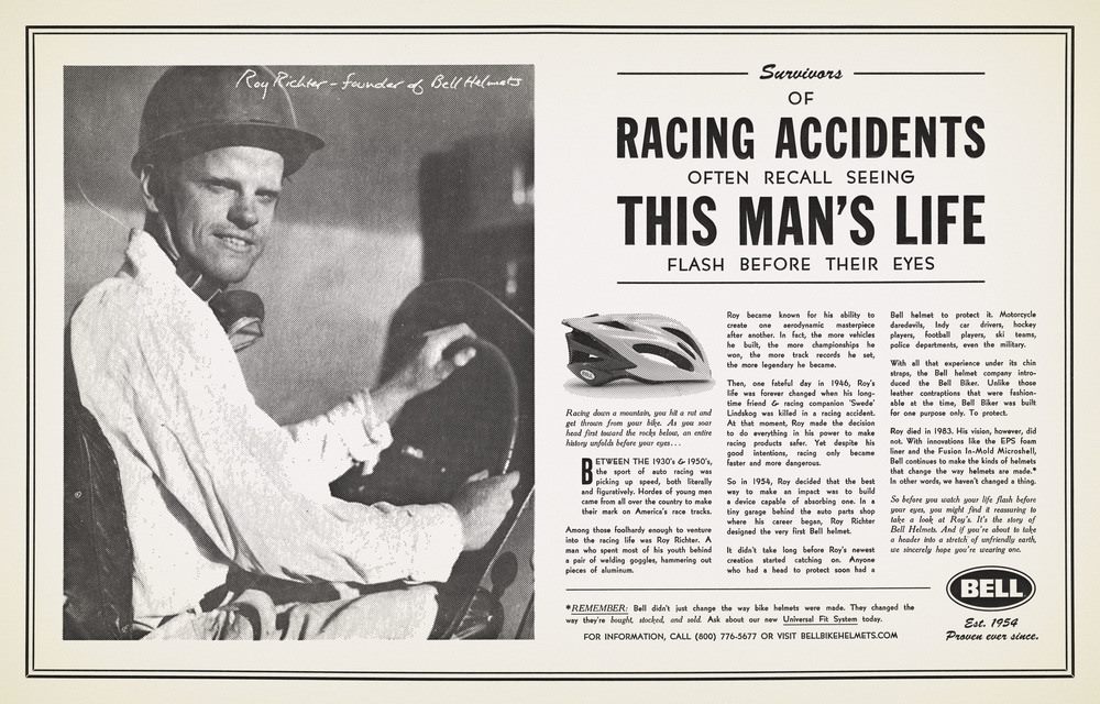 Bell Helmets ad. 