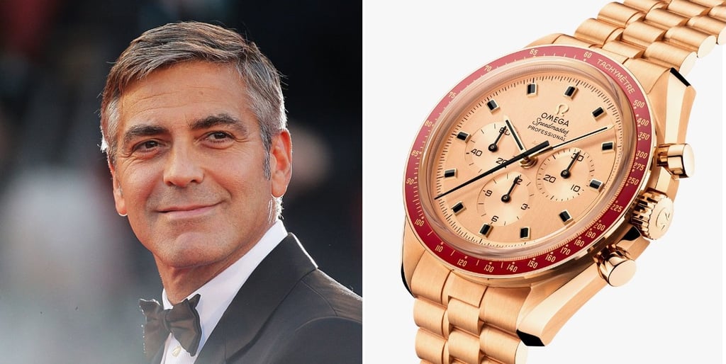 A Closer Look At George Clooney’s Omega Speedmaster In ‘Moon Gold’