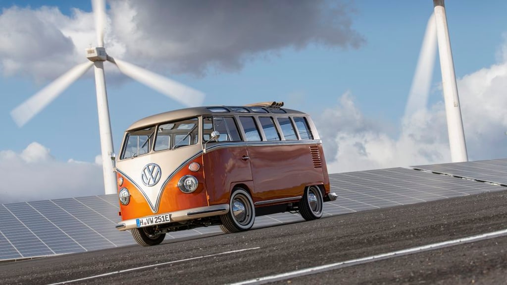 The Volkswagen e-BULLI Electric Microbus Brings Retro To The 21st Century