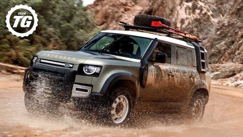 A car driving down a dirt road