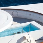 A large pool of water