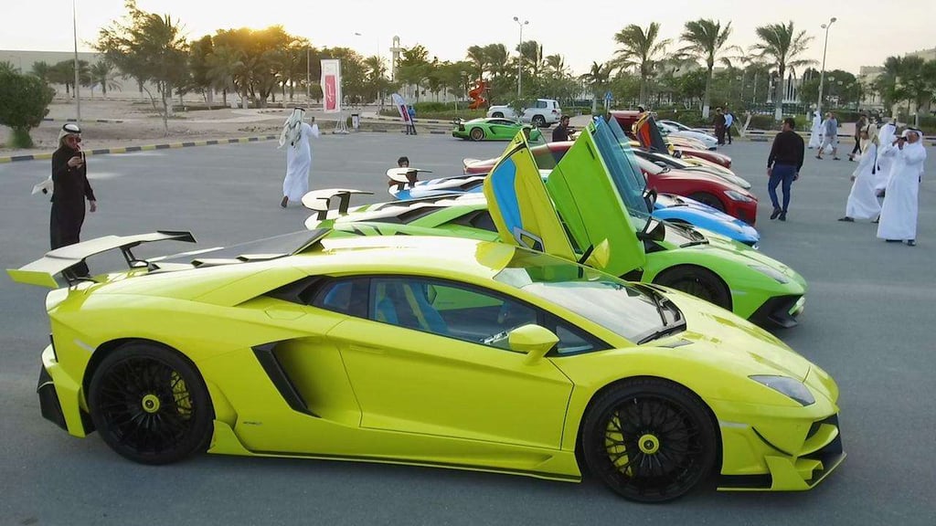 Qatar’s Elite Supercar Meetup Caught On Film