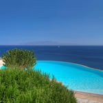 A view of a beach next to a body of water