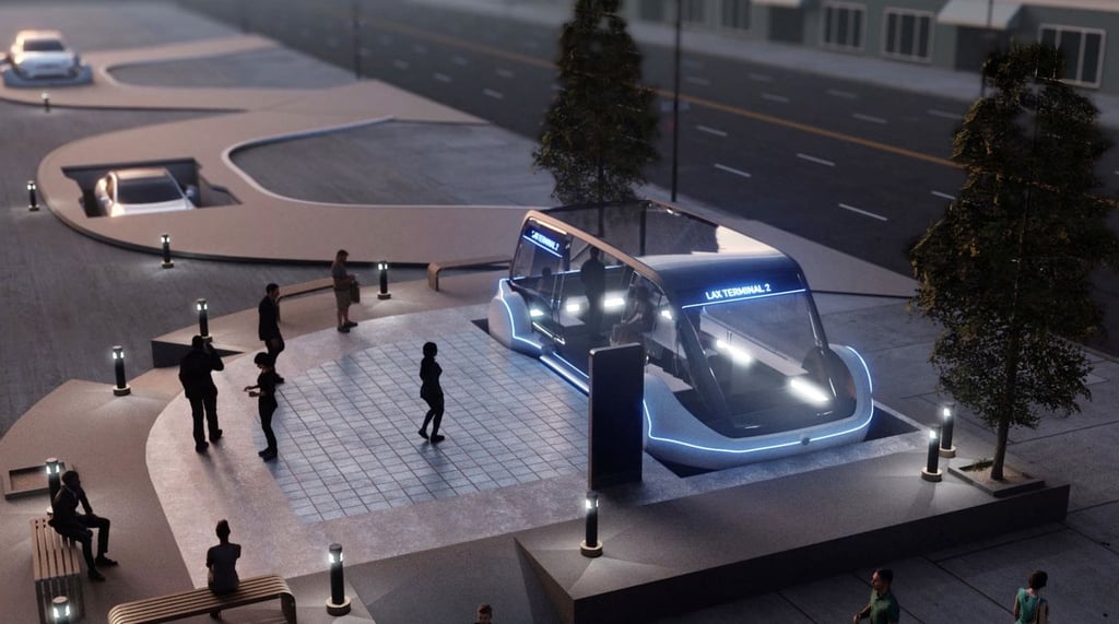 Elon Musk Sends Tesla Model X Through Boring Company Tunnel