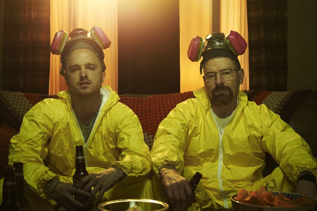 Aaron Paul and Bryan Cranston star in Breaking Bad on Stan Australia