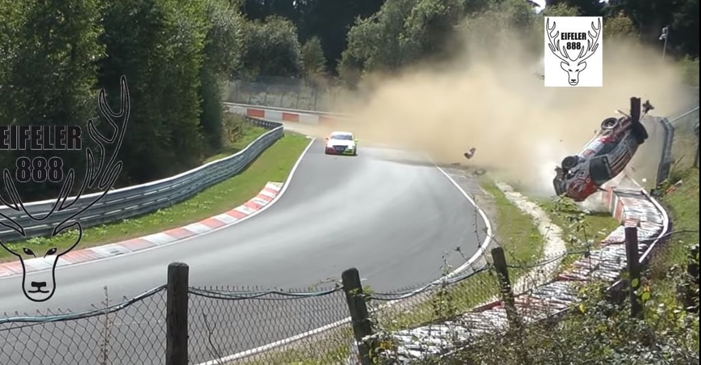 WATCH: Porsche GT3 Rolls 10 Times In Crazy Nürburgring Crash