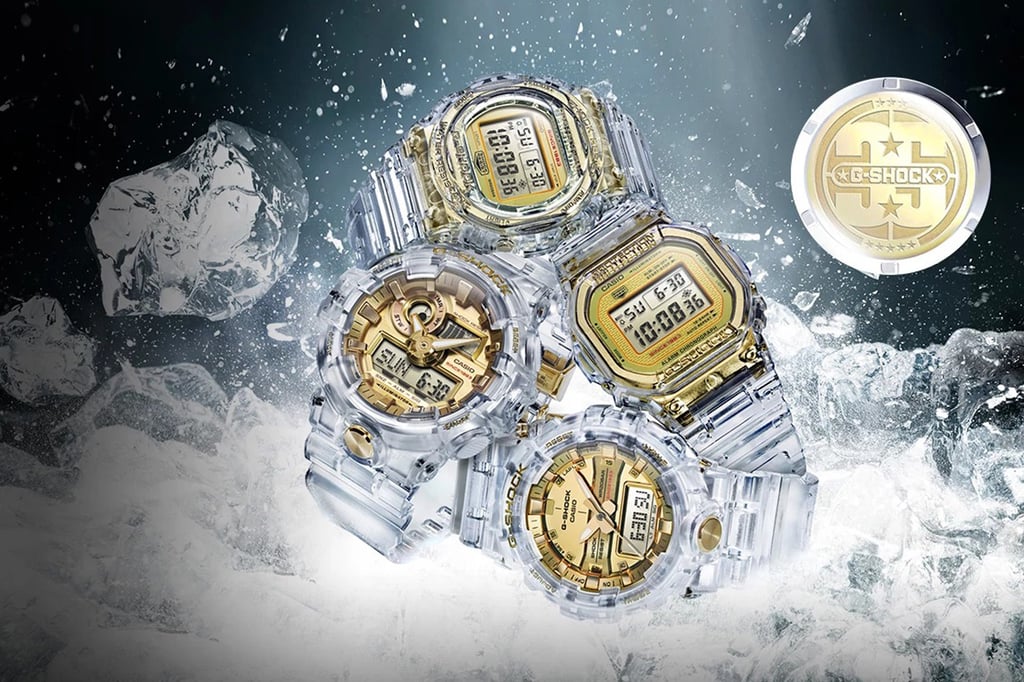 Casio G-Shock Releases Ice Cold Transparent Glacier Gold Collection