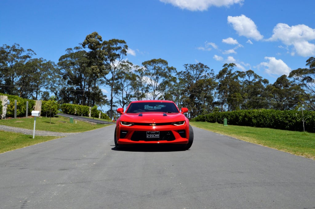 A car parked on the side of a road