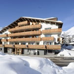 A house covered in snow