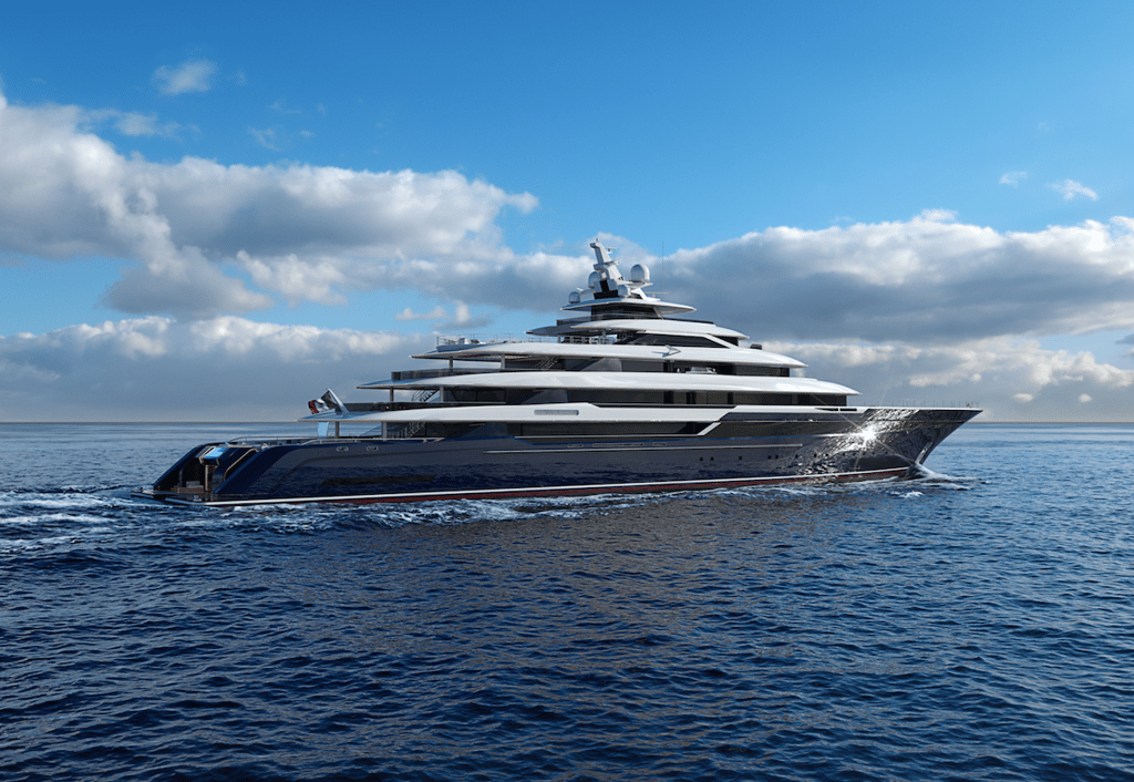 The ‘Columbus Classic’ Superyacht Flexes A Cascading Waterfall Between Two Pools