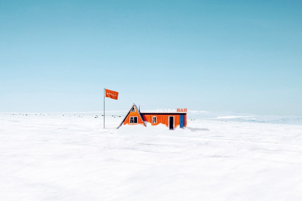 Inside Reyka Glacier Bar, Iceland