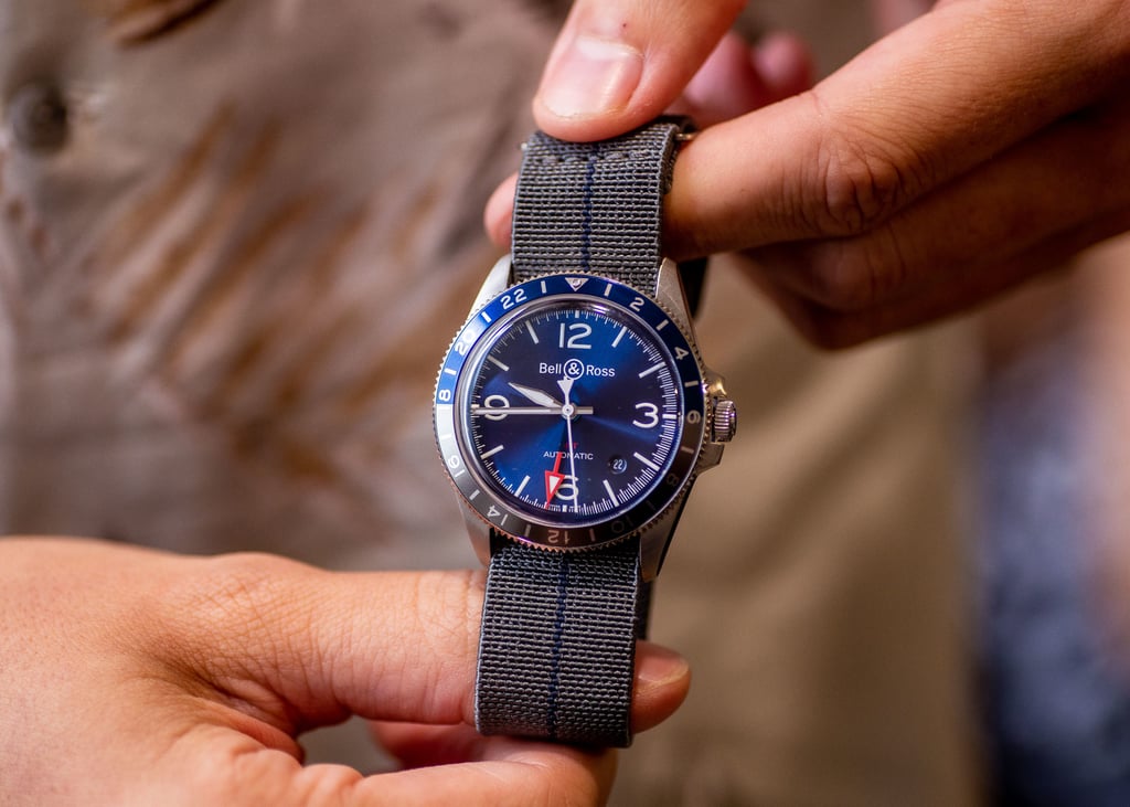 Bell & Ross Ads Striking Blue V2-93 GMT To Vintage Collection