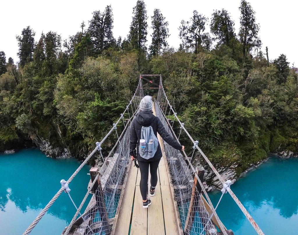 A bridge over a body of water