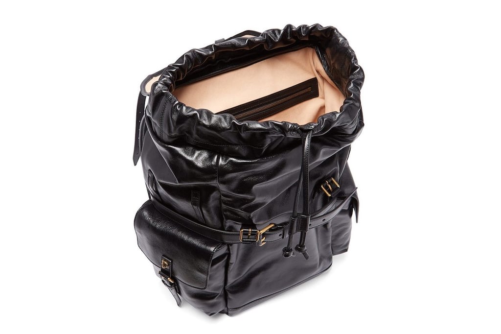 Gucci Drop A $5000 Black & Gold Baller Backpack
