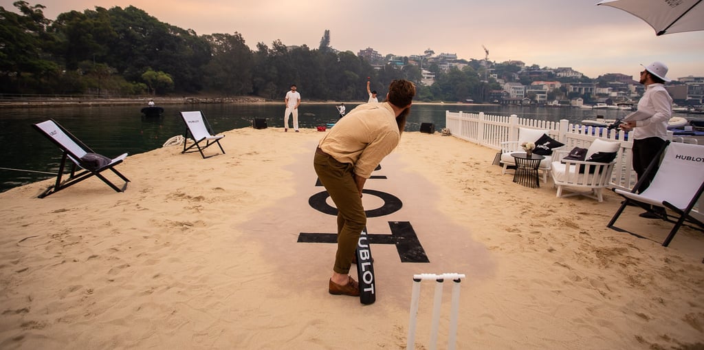 Hublot Jump Into Summer With A Floating Cricket Pitch On Sydney Harbour