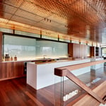 A dining room table in front of a window