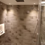 A view of the shower