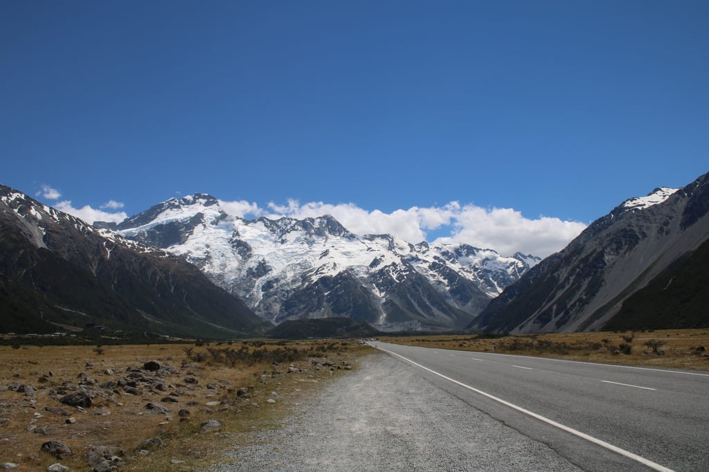 A snow covered mountain