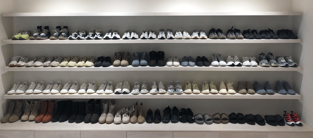 Take A Look At Kanye’s Clean AF Sneaker Wardrobe