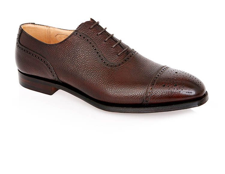 A pair of brown shoes