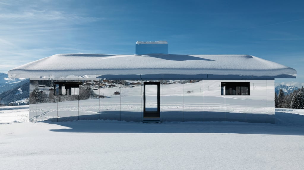 Doug Aitken Has Built A ‘Mirage House’ Covered In Mirrors In The Swiss Alps