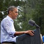 A man holding an umbrella