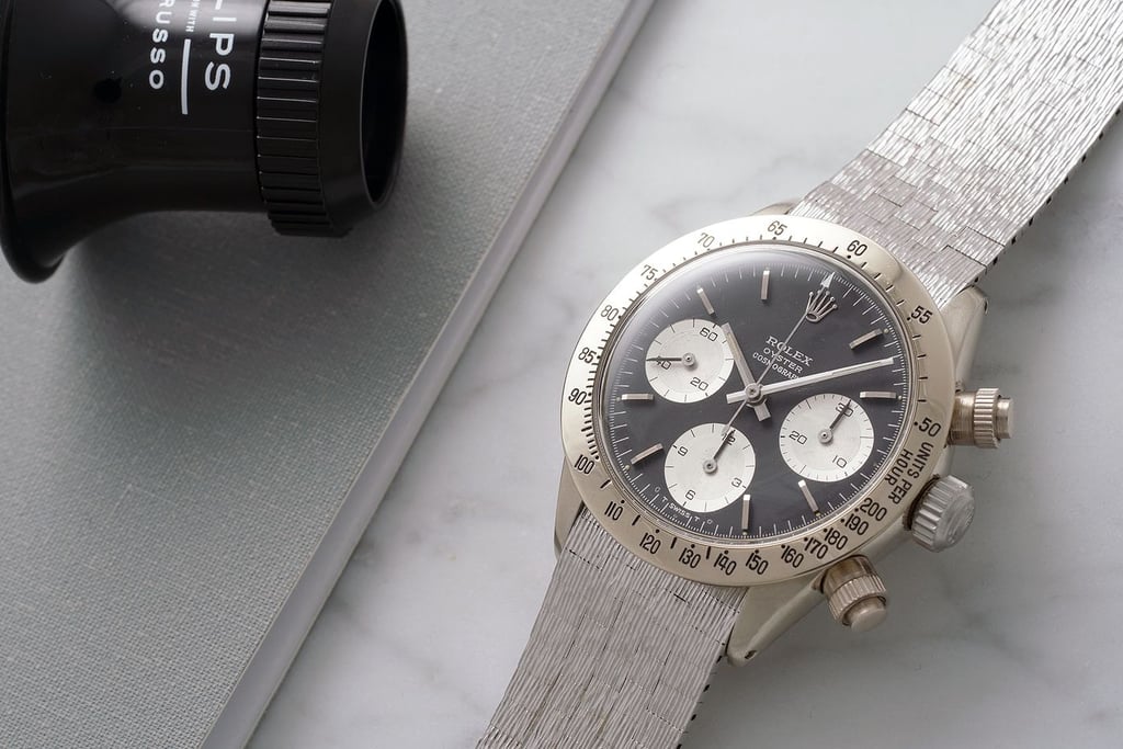 The ONLY Vintage White Gold Rolex Daytona Is  Going Up For Auction
