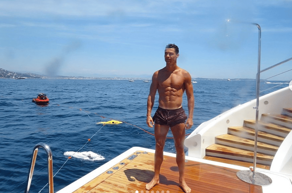 A Look At Cristiano Ronaldo’s Ludicrous Off-Season Aboard A 154-foot Superyacht