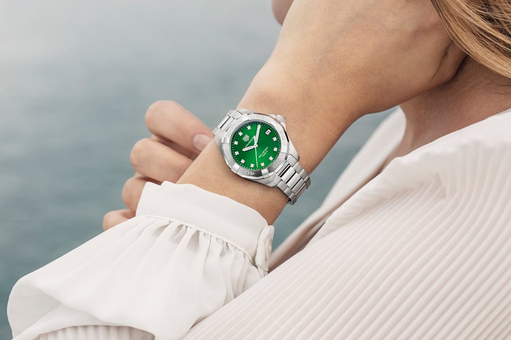 The Gorgeous TAG Heuer Aquaracer Green Dial