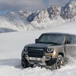 A car covered in snow