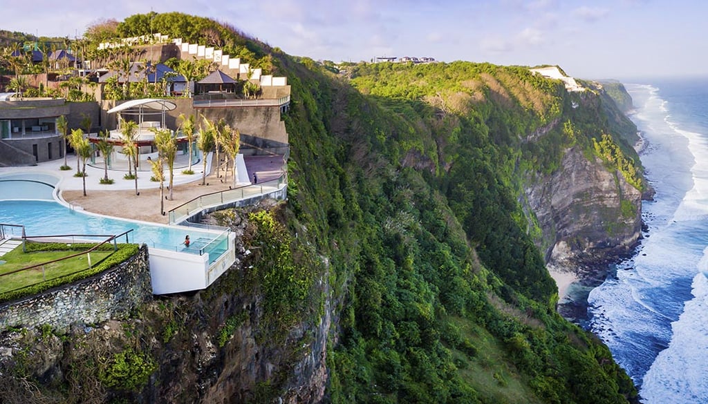 A boat parked on the side of a mountain