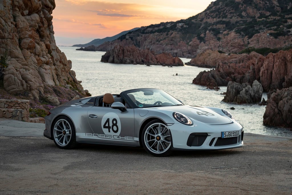 A car parked in front of a mountain